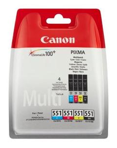 Original Canon CLI-551 Ink Cartridge Multipack of 4 (6509B009)